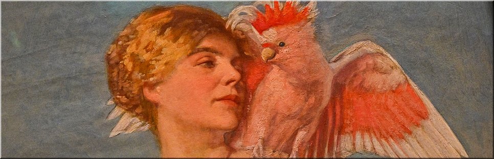 29-03-2024 - Melbourne - National Gallery of Victoria - 'Winged words (Portrait of the artist's wife)', Meyer Alston (1926)