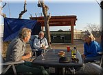 Borrel met enkele overwinteraars