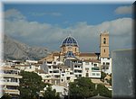 Onderweg van Jvea naar Alicante zien we de Esglesia Virgen del Consuelo van Altea