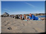 Even bijbruinen op het Platja de l"Arenal jn Jvea