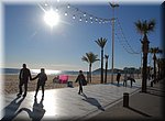 In de namiddag langs het Playa de Llevant in Benidorm