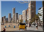 De boulevard langs de Playa de Levante  in Benidorm