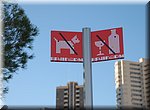 Benidorm strand: verboden voor honden en drank!