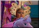 Dagdroom in roze, tijdens het carnaval in Nerja