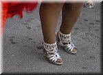 Ook het schoeisel krijgt veel aandacht, tijdens het carnaval van Nerja