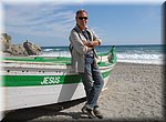 Jan op het El Saln strand in Nerja