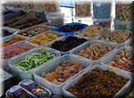 Gedroogd fruit, op de markt in Torrox Pueblo