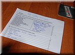 Enkele van onze antwoorden bij de pub-quiz van bar 'Los Amigos' in Torrox