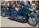 Het altijd weer opvallende koetswerk van de Honda Goldwing, tijdens het motortreffen in Torrox