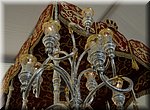 Detail van Maria's trono, tijdens Witte Donderdag in Vlez-Mlaga