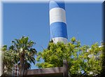 Vuurtoren langs het strand van Torre del Mar