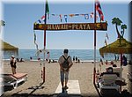 Ook in  Torremolinos kun je gewoon op een strandlaken op het zand liggen - nog net...