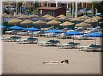 Druk hoor, op het strand van Torremolinos