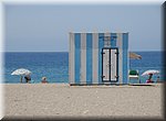 Verhuur van ligstoelen en parasols, aan de Playa de Salobrea