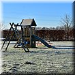 Winterse ochtend op de camping